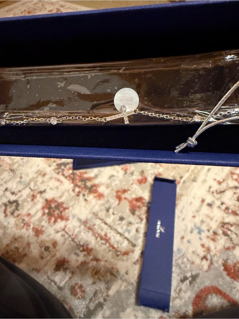 NWT Swarovski Crystal Cross Bracelet